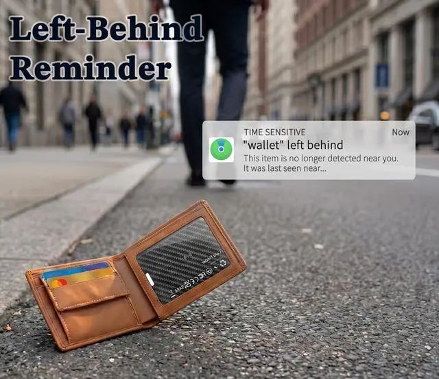 Alt view image 3 of 7 - Wallet Tracker Card Compatible with Apple Find My (iOS Only) | Ultra-Slim 0.07 inches, Rechargeable Finder, IP68 Waterproof Tracking Card for Wallets, Luggage, Passport, Purse