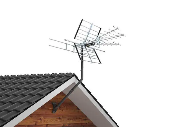 Alt view image 6 of 7 - Universal Antenna Mounting Pole 1.5" Dia x 35" L, Heavy Duty J Mount for Starlink, Weather Station & All Types of Antennas, Adjustable Pivot Lock Bracket for Wall, Eave & Roof