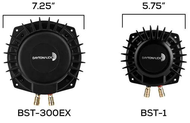 Alt view image 3 of 5 - BST-300EX, 300 Watts RMS,Tactile Bass Shaker, 4 Ohms Impedance - Turn Any Surface into a Speaker System - Generates Subwoofer Lows