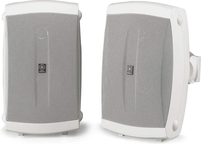 Main image of Audio NS-AW150W 2-Way Indoor/Outdoor Speakers (Pair, White) All-weather design with 5-way binding posts and 120W peak power for decks, patios and home theaters