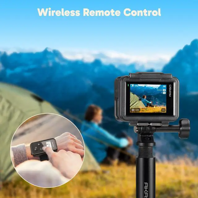 Alt view image 7 of 7 - Brave 8 Lite 4K60 Ultra HD Video 48MP Photo Waterproof Action Camera | 33ft Underwater Camera, SuperSmooth Stabilization, HDR, Touch Screen, 5G WiFi, 8X Slow Motion with Helmet Accessories Kit
