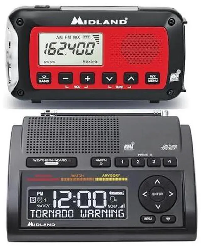 Main image of Deluxe Home and Travel Emergency Radio - NOAA Weather Alert Scanner, Flashlight, Alarm Clock and AM/FM