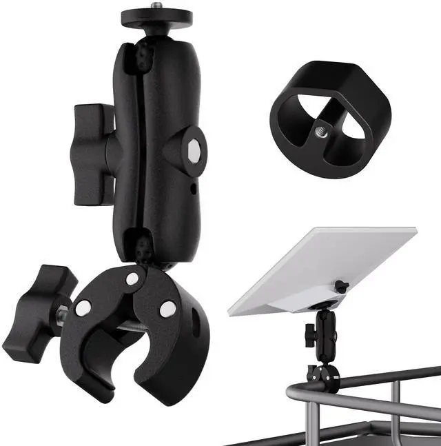 Main image of Starlink Mini Mount 2026/2025 New Upgraded, Starlink Mini Clamp Mount for Car RV Rack Compatible with 2025 New Version Pipe Adapter and 2024 Pipe Adapter