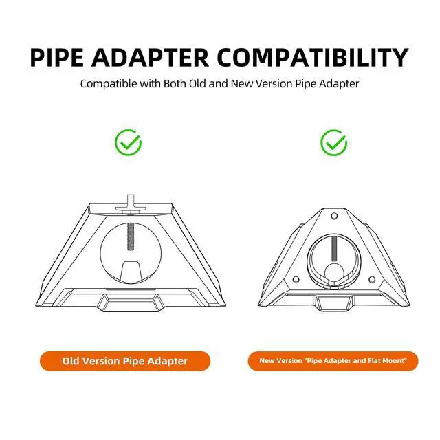 Alt view image 2 of 7 - Starlink Mini Mount 2026/2025 New Upgraded, Starlink Mini Clamp Mount for Car RV Rack Compatible with 2025 New Version Pipe Adapter and 2024 Pipe Adapter