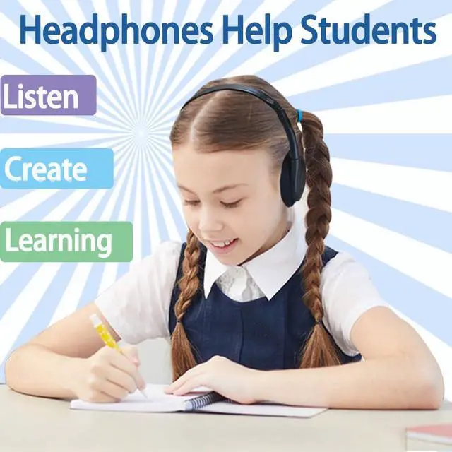Alt view image 2 of 7 - 50 Pack Classroom Headphones Bulk for Students School, Wired Class Set Headphones for Kids Children Toddler Boys Girls Teen(Black)