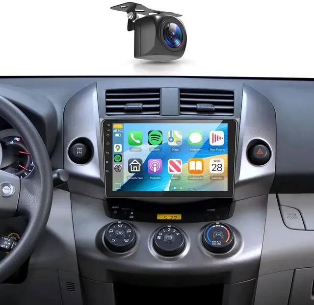 Main image of 8Core4+64G Car Stereo for Toyota RAV4 2006-2012 Wireless CarPlay/Android Auto Android Radio with Qualcomm 9" IPS Touch Screen,BT5.1,DSP Hi-Res,GPS,SWC,Backup Camera for Toyota RAV4 Radio