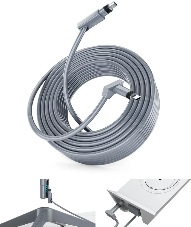 Main image of 150FT/46M Starlink Gen 2 Cable Waterproof Replacement Extension Cord for Gen 2 Standard Kit, HighSpeed Durable Gray Line for Rectangular Satellite V2