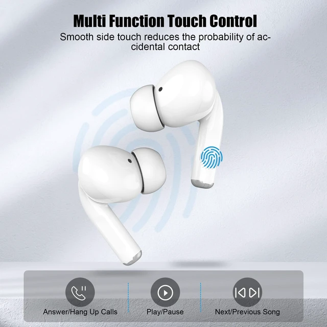 Alt view image 7 of 7 - Wireless Earbuds for iPhone 18 Pro/17/16, 5.3 Bluetooth for Apple Earbuds 40Hrs Playback, HiFi Surround, for Switch/iPad/Laptop/PC, School Collage