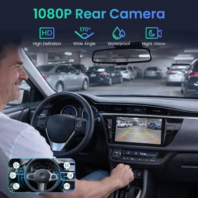 Alt view image 3 of 7 - 4Core 64G ROM Car Radio Stereo for Toyota Corolla 2014-2016: 5G-WiFi | 10" 1280*800 Touch Screen Head Unit Wireless Carplay Android Auto Bluetooth GPS RDS EQ HiFi FM Mirror Link SWC Backup Camera