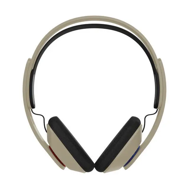 Alt view image 3 of 6 - KPH30 Wireless Bluetooth Retro Style On-Ear Headphones, Rhythm Beige | 20+ Hour Battery Life, USB-C Charging, Microphone