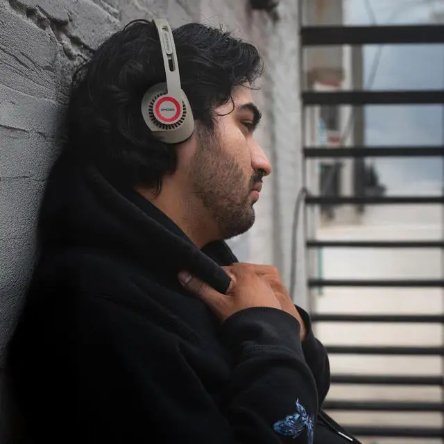 Alt view image 6 of 6 - KPH30 Wireless Bluetooth Retro Style On-Ear Headphones, Rhythm Beige | 20+ Hour Battery Life, USB-C Charging, Microphone