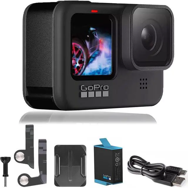 Main image of HERO9 Black - E-Commerce Packaging - Waterproof Action Camera with Front LCD and Touch Rear Screens, 5K Ultra HD Video, 20MP Photos, 1080p Live Streaming, Webcam, Stabilization