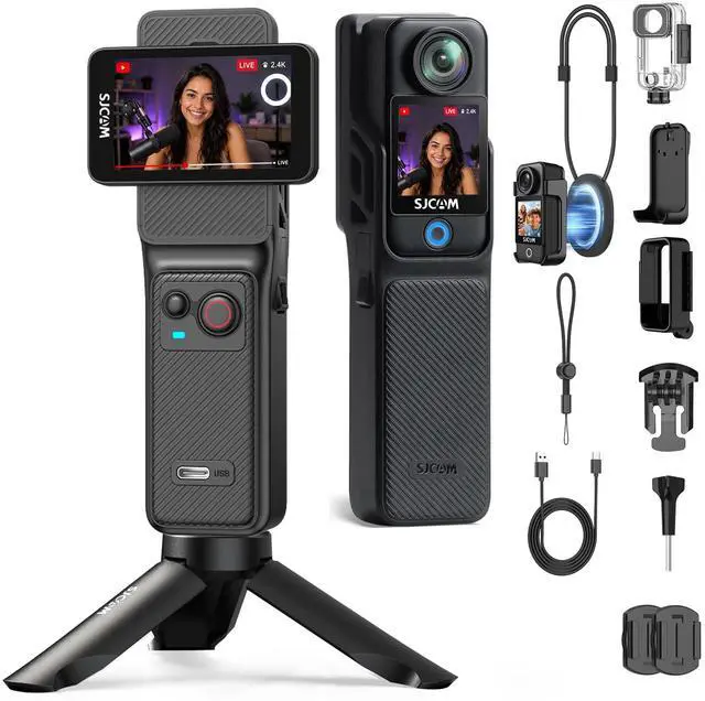 Main image of C400 4K Vlogging Camera,7H Battery,Wearable Body Cam | Ultra-Stable 6-Axis EIS, 2.29" Responsive Touchscreen, 30M Waterproof, 3-in-1 Handheld, Wearable & Pocket Vlogging
