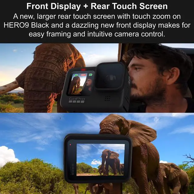 Alt view image 7 of 7 - HERO9 Black - E-Commerce Packaging - Waterproof Action Camera with Front LCD and Touch Rear Screens, 5K Ultra HD Video, 20MP Photos, 1080p Live Streaming, Webcam, Stabilization