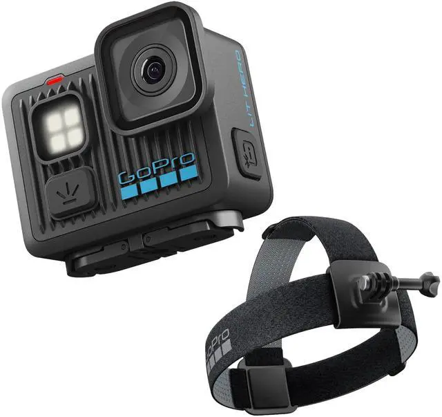 Main image of LIT Hero Bundle Head Strap 2.0 - Lightweight, 4K, Waterproof Action Camera with Touchscreen Edit Quik App