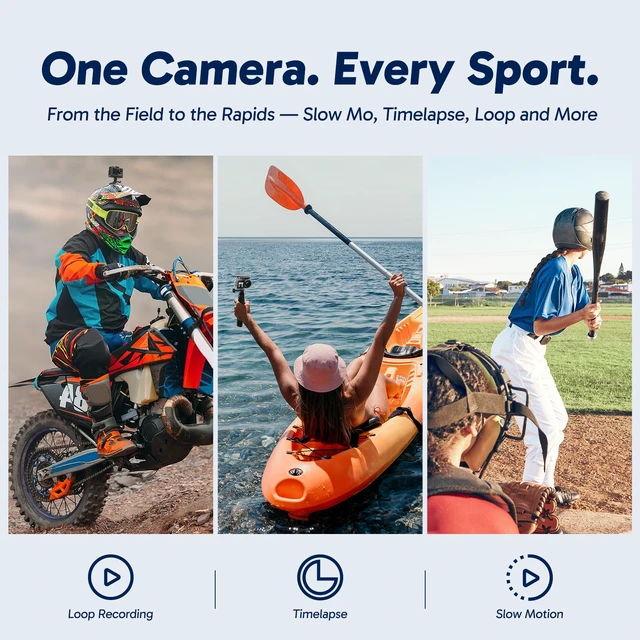 Alt view image 7 of 7 - Brave 4 Pro 4K30FPS Action Camera - 131ft Underwater Camcorder Waterproof Camera with Touch Screen Advanced Electronic Image Stabilization Remote Control 5X Zoom Mini Sport Camera