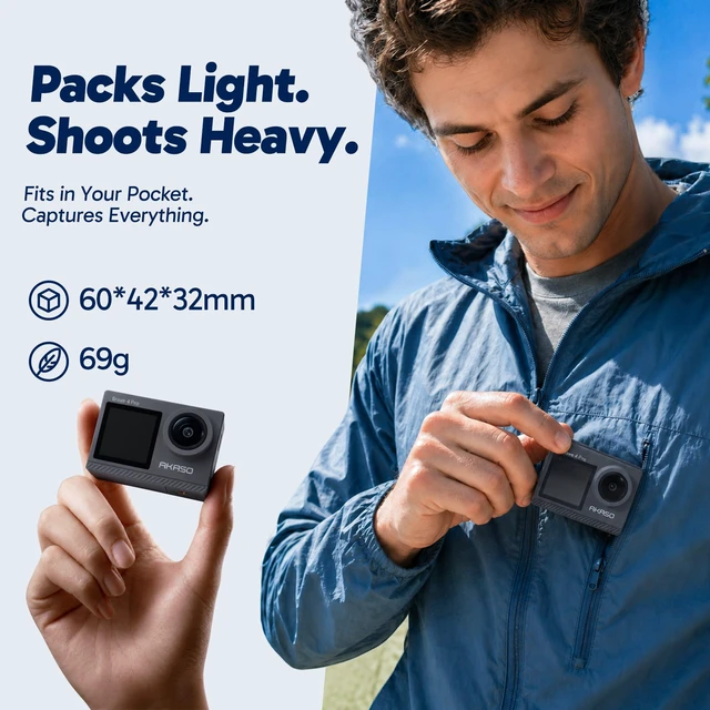 Alt view image 6 of 7 - Brave 4 Pro 4K30FPS Action Camera - 131ft Underwater Camcorder Waterproof Camera with Touch Screen Advanced Electronic Image Stabilization Remote Control 5X Zoom Mini Sport Camera