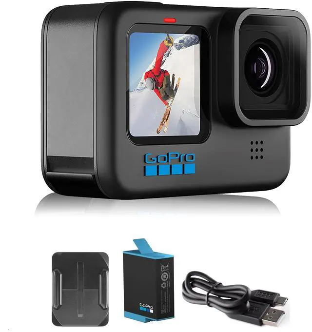 Main image of HERO10 Black- E-Commerce Packaging - Waterproof Action Camera with Front LCD & Touch Rear Screens, 5.3K60 Ultra HD Video