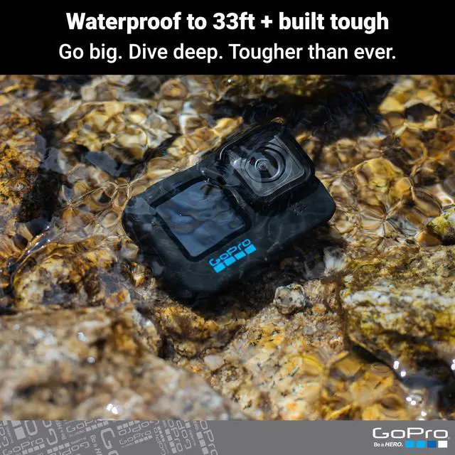 Alt view image 7 of 7 - HERO10 Black- E-Commerce Packaging - Waterproof Action Camera with Front LCD & Touch Rear Screens, 5.3K60 Ultra HD Video