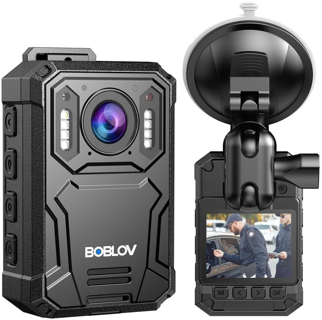 Main image of KJ23Pro 2K Body Camera, 256GB Body Worn Camera with Night Vision, 4000mAh Battery for 15 Hours Continuous Recording, with Car Suction for Dashcams, Law Enforcement, Security, Outdoor Work