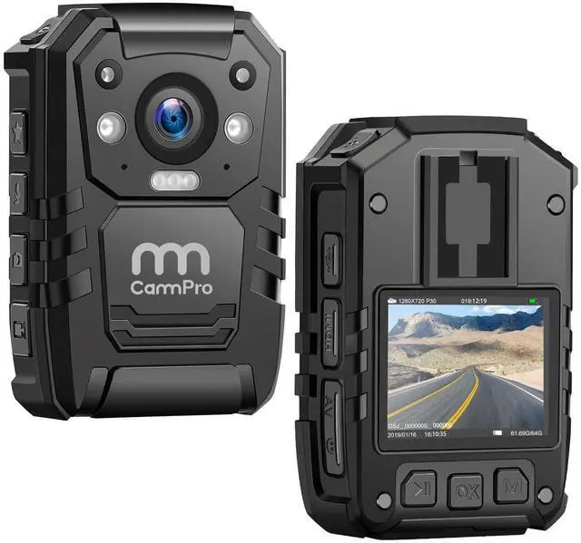 Main image of CammPro I826 1296P HD Police Body Camera,128G Memory,Waterproof Body Worn Camera,Premium Portable Body Camera with Audio Recording Wearable,Night Vision,GPS for Law Enforcement