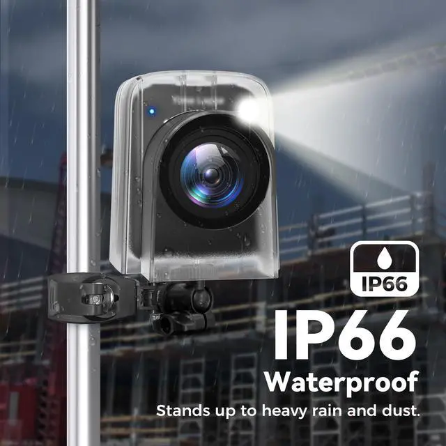 Alt view image 7 of 7 - Time Lapse Camera, 4K FHD Timelapse Camera Outdoor, Waterproof Level IP66, for Record Outdoor Construction, Weather, Plant, 6 Month Battery Life, 32 GB TF Card Included