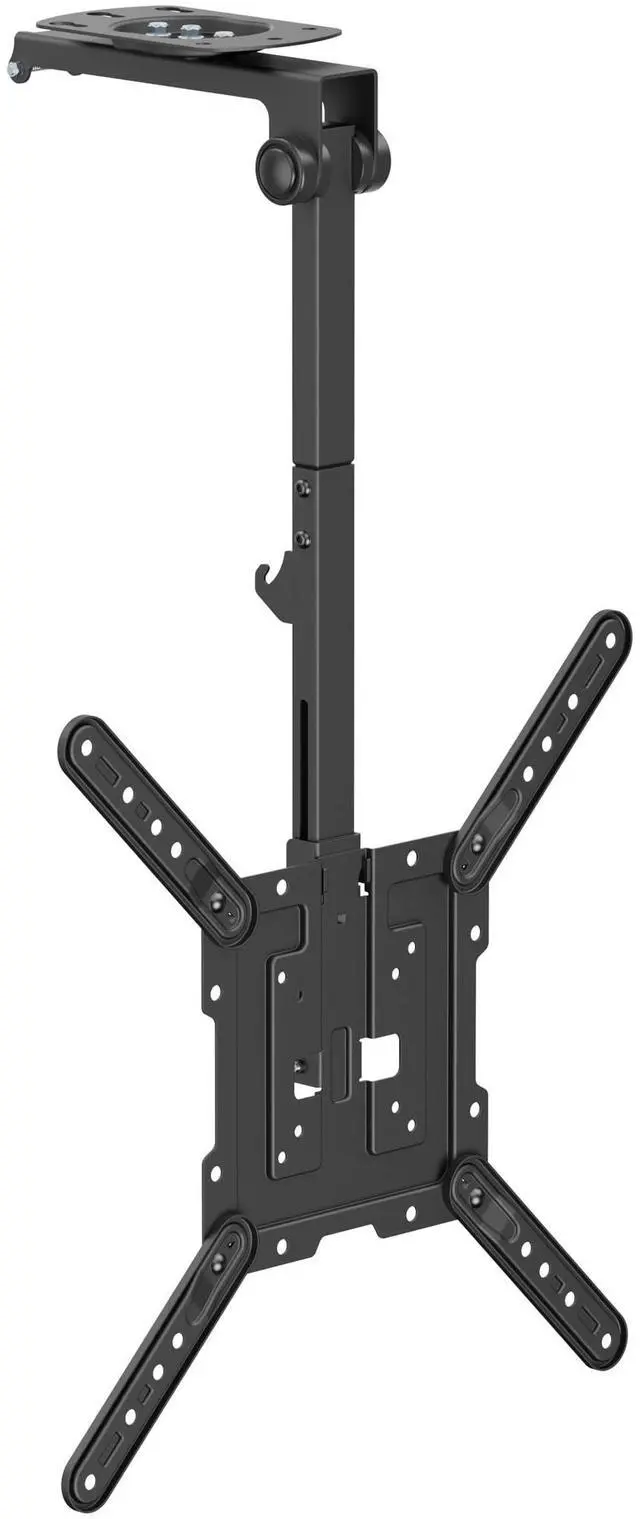 Main image of CM344 Flip Down TV and Monitor Roof Ceiling Swivel Mount | Fits Flat TV 23 to 55 Inches | VESA Compatible 200x200, 400x400 | Height Adjustable | Pitched Roof