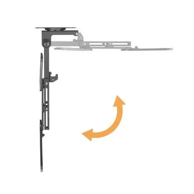 Alt view image 4 of 7 - CM344 Flip Down TV and Monitor Roof Ceiling Swivel Mount | Fits Flat TV 23 to 55 Inches | VESA Compatible 200x200, 400x400 | Height Adjustable | Pitched Roof