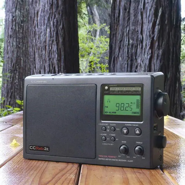 Alt view image 5 of 7 - C. Crane CCRadio-2E Enhanced Portable AM FM Weather and 2-Meter Ham Band (Black) CC2BE