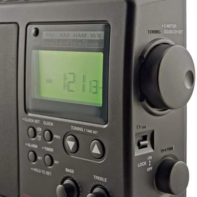 Alt view image 7 of 7 - C. Crane CCRadio-2E Enhanced Portable AM FM Weather and 2-Meter Ham Band (Black) CC2BE