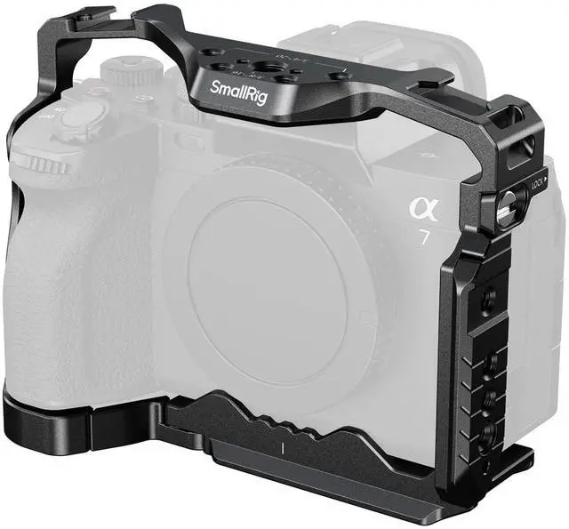 Main image of HawkLock Quick Release Full Cage for Sony Alpha 7R V/Alpha 7 IV/Alpha 7S III/Alpha 1 / Alpha 7R IV/Alpha 7 V, Built-in Quick Release Plate for Arca, Cold Shoes (Upgraded Version)