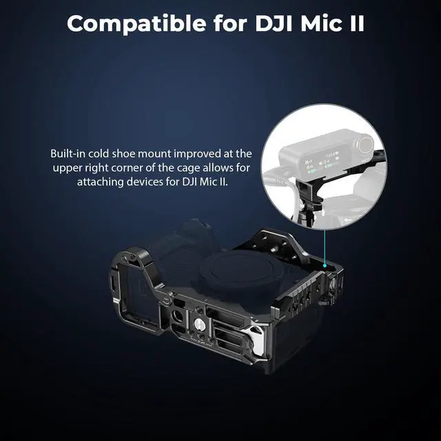 Alt view image 4 of 7 - HawkLock Quick Release Full Cage for Sony Alpha 7R V/Alpha 7 IV/Alpha 7S III/Alpha 1 / Alpha 7R IV/Alpha 7 V, Built-in Quick Release Plate for Arca, Cold Shoes (Upgraded Version)