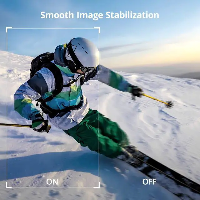 Alt view image 3 of 6 - Brave 7 Action Camera 4K30FPS 20MP with 256GB U3 MicroSDXC Memory Card, Waterproof Camera with Touch Screen IPX8 33FT EIS 2.0 Zoom Support External Mic Voice Control with 2X 1350mAh Batteries