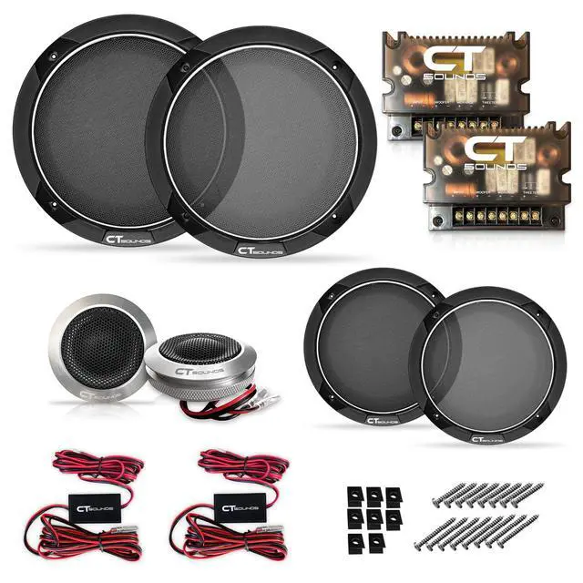 Alt view image 6 of 6 - Meso 6.5 500 Watt 3-Way Premium Component Car Speaker Set