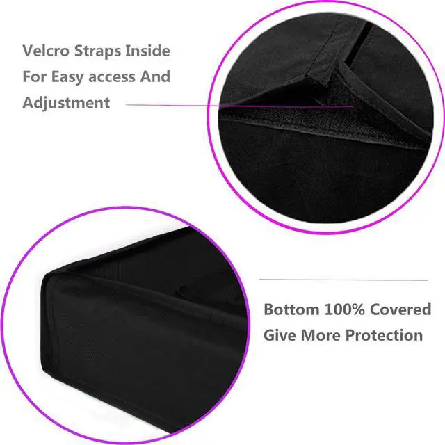 Alt view image 2 of 7 - Outdoor TV Cover 55" - 58" - with Bottom Cover - 600D Waterproof TV Covers and Weatherproof Dust-Proof Material,Protect Your LED, LCD, Plasma TV Screens