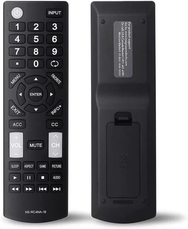 Main image of Universal Remote Control Replacement Fit for All Insignia LED-LCD HDTV TVs