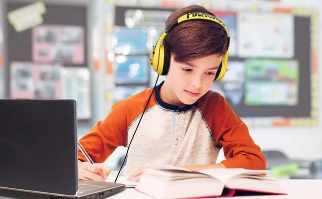 Alt view image 4 of 7 - Pokemon Pikachu Wired Kids Headphones, Adjustable, Stereo Sound, 3.5Mm Jack, Tangle-Free, Volume Control, Children's Headband On Ear for School Home, Travel