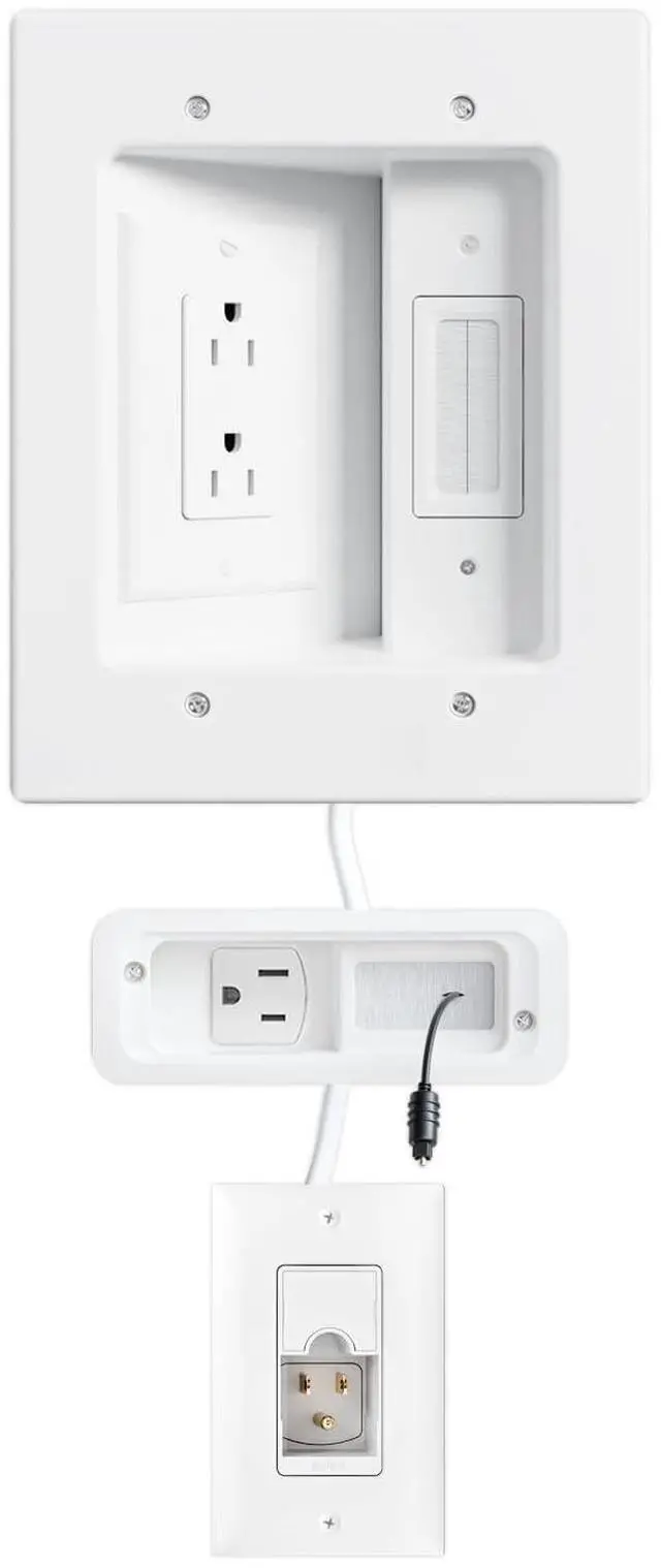 Main image of Ultimate in-Wall Cable Management Kit for Mounted TV & Soundbar - Includes Soundbar & TV Wire Management - Conceals Power, HDMI, Optical, and Low-Voltage Wires Behind Wall Model: WSIWPSB1