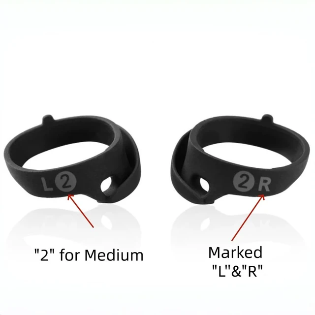 Alt view image 4 of 7 - 6 Pairs Replacement Ear Tips for Bose QuietComfort Ultra 2nd Earbuds 2025 Eartips for Bose QC Ultra Earbuds (2023) & QuietComfort Earbuds II (2022) - Anti-Slip Silicone Wingtip Covers-Black