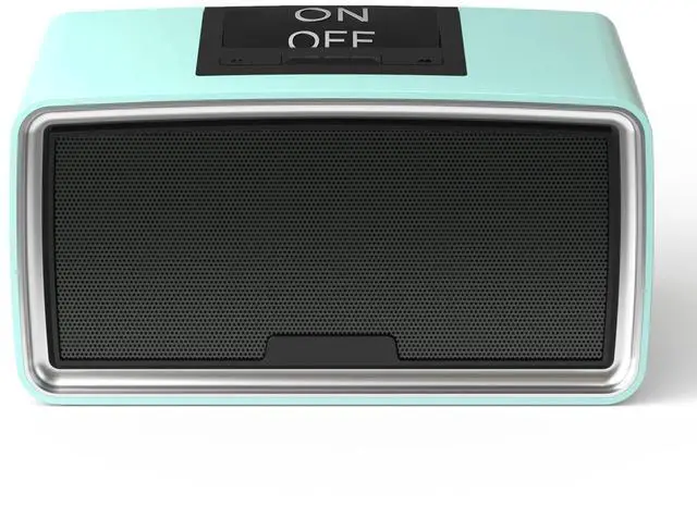 Main image of Simple Music Player for Dementia Seniors | Easy MP3 Player for Elderly & Low Vision People One-Touch Controls ON Off Retro Music Box (Cyan)