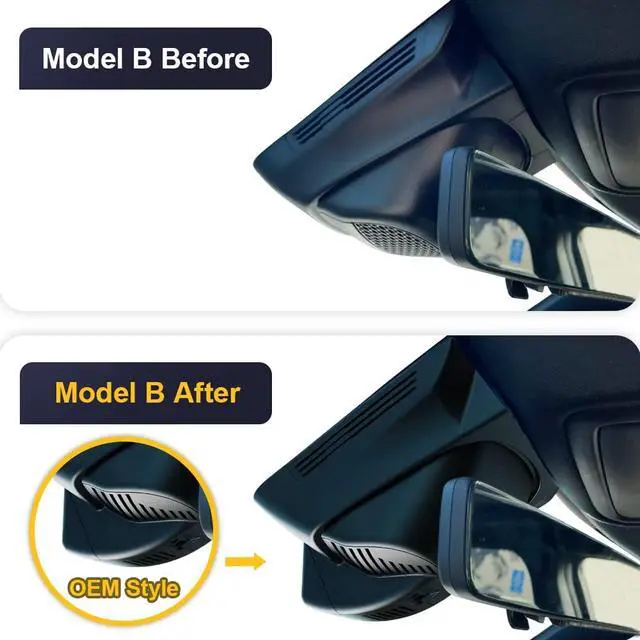 Alt view image 3 of 7 - 4K Dash Cam Suitable for RAM 1500 (Model B) 2019-2024 Rebel Big Horn Laramie Tradesman TRX Classic, OEM Look, 2160P UHD Video, WiFi & APP, Loop Recording G-Sensor, Easy to Use, 64GB Card