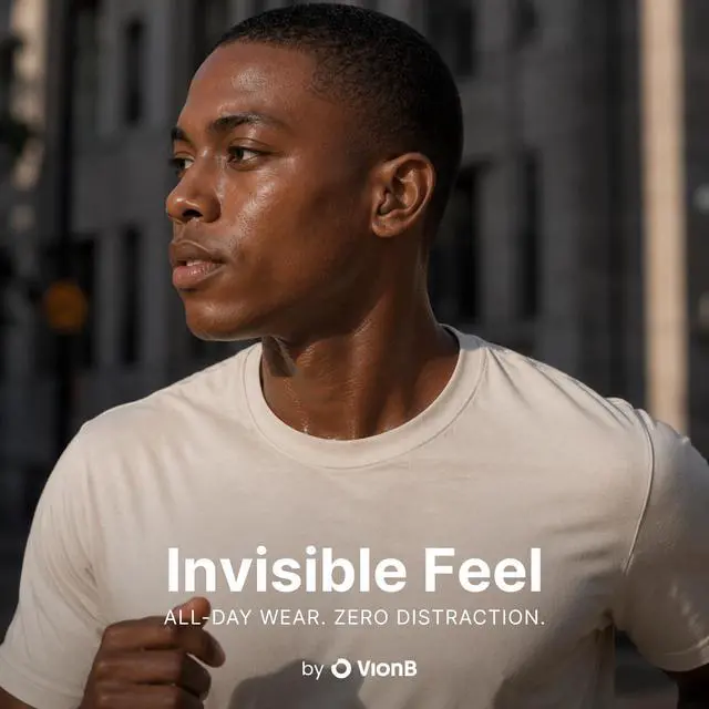 Alt view image 6 of 7 - Air Skin Tones Invisible Earbuds for Small Ears - Wireless Bluetooth 5.4, Skin-Matching Mini Stemless Ear Buds, IPX5 Waterproof, Crystal Clear Calls (Warm Cocoa)