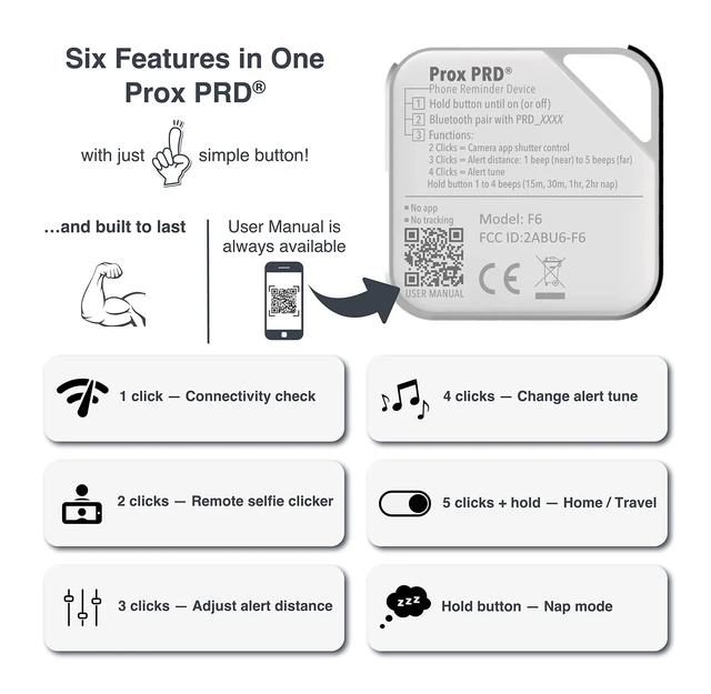 Alt view image 6 of 6 - PRD - Phone Separation Alert Device Stop Forgetting or Leaving Phone Behind at Home, Work, Restaurant, or Car Proximity Alert Notification Approx 50-150ft Stay Connected No Subscription
