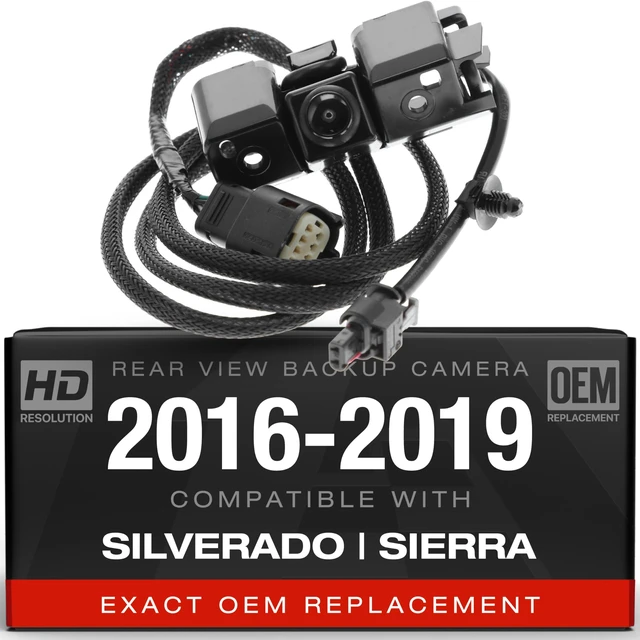 Main image of Backup Camera Compatible with 2016-2019 Chevy Silverado, GMC Sierra - OEM Replacement Reverse Camera 84062896, 590-111