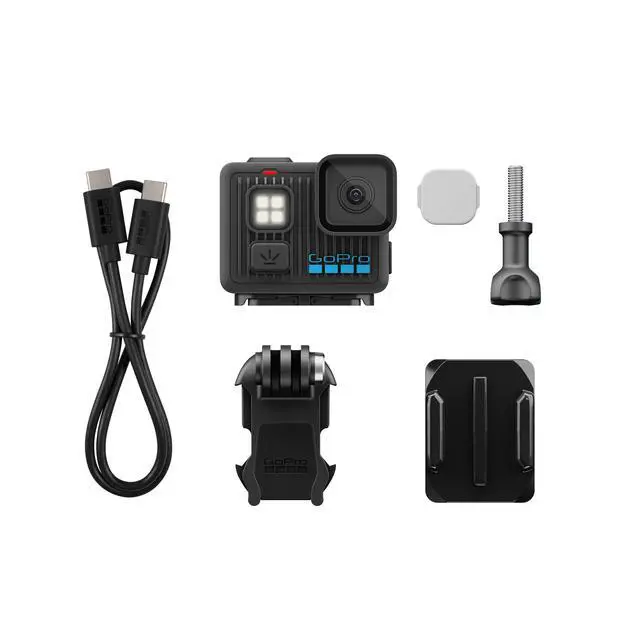 Alt view image 2 of 7 - LIT Hero - Lightweight, Compact, Waterproof Action Camera with Built-in Light, 4K60 Ultra HD Video, 12MP Photo, Touch Screen, HyperSmooth Stabilization