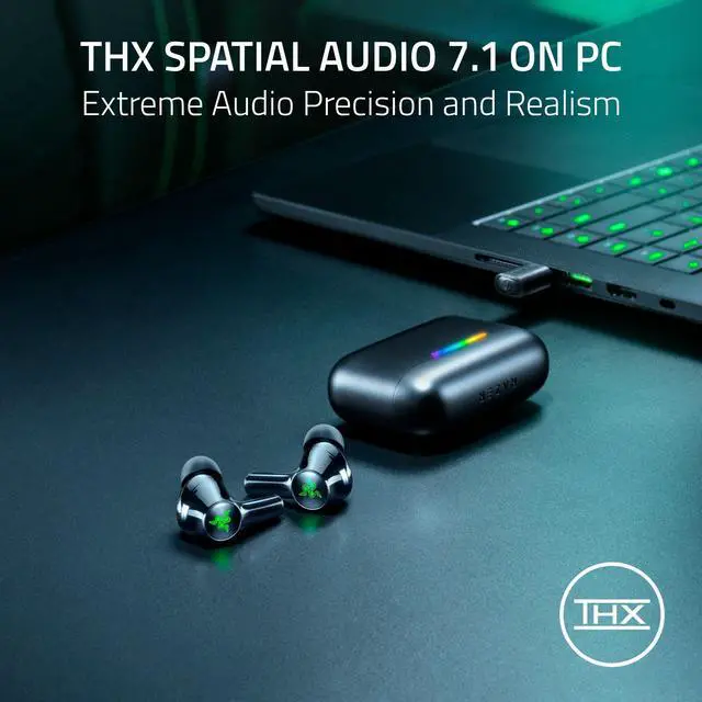 Alt view image 6 of 7 - Hammerhead V3 Wireless Multi-Platform ANC Gaming Earbuds, Black | 2.4GHz & Bluetooth 6.0, 40 Hr Battery, THX Spatial Audio, for Smartphones, PC, Laptop, Tablet, PS5, Steam Deck