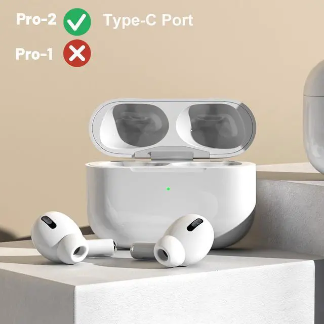 Alt view image 3 of 6 - OEM A3047, A3048, A3049 Single Left Side Earbud Replacement for Pro2nd, Compatible with Original A2968 Charging Case with Type-C Port, Ear Cushion