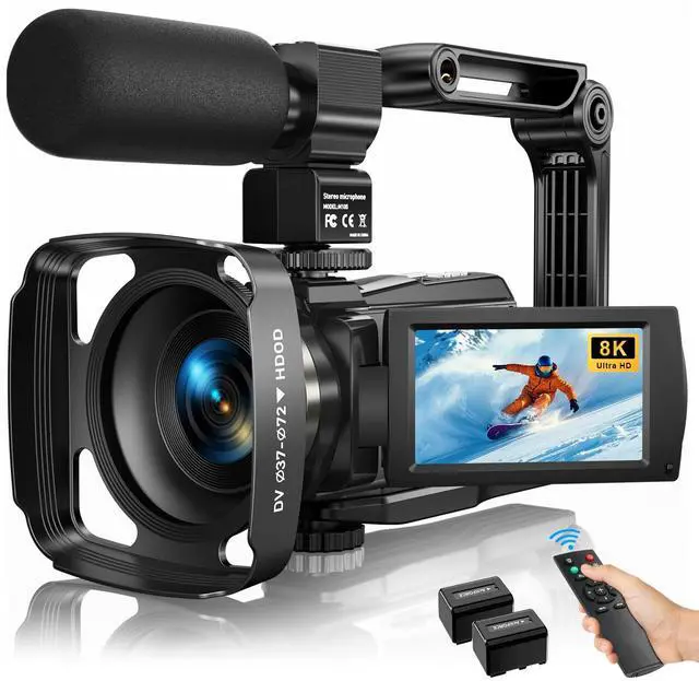 Main image of 8K Video Camera Camcorder Latest 88MP Ultra HD Video Cameras WiFi Vlogging Camera for YouTube 18X Digital Video Cameras with Microphone 6-Axis Anti-Shake IR Night Vision Video Recorder