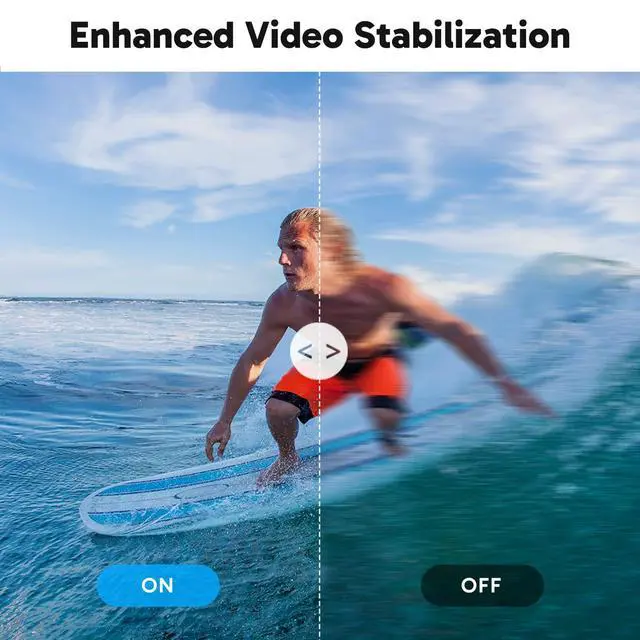 Alt view image 4 of 7 - Brave 7 LE 4K30fps Action Camera with 64GB MicroSDXC U3 Memory Card Accessories Kit Bundle Ultra HD 131FT Waterproof Camera EIS 2.0 WiFi Remote Control Zoom Underwater Camera