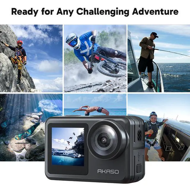 Alt view image 6 of 7 - Brave 7 LE 4K30fps Action Camera with 64GB MicroSDXC U3 Memory Card Accessories Kit Bundle Ultra HD 131FT Waterproof Camera EIS 2.0 WiFi Remote Control Zoom Underwater Camera